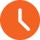 icon of orange clock