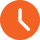 icon of orange clock