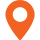 icon of orange map pin