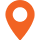 icon of orange map pin