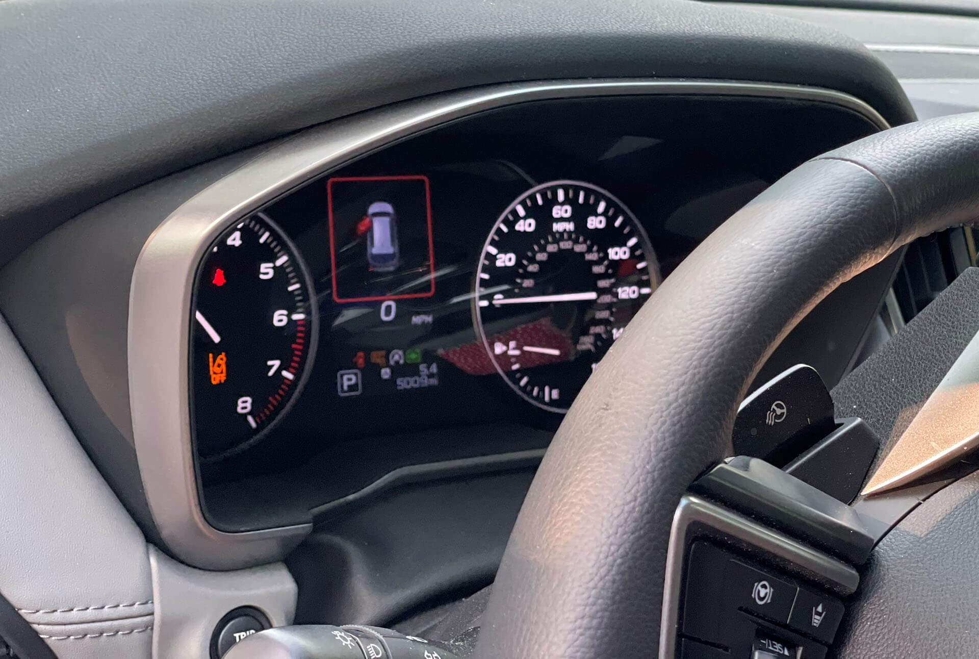 Subaru Instrument Cluster in Car