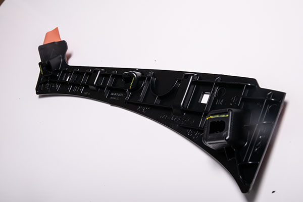 psa-tape-part automotive component with psa tape applied